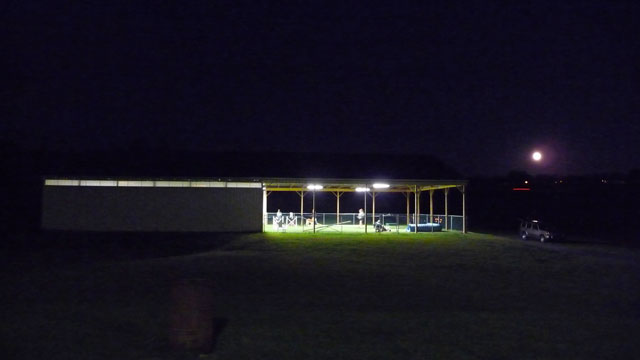 Rally class at night