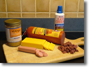 Photo of sample treats for dog training